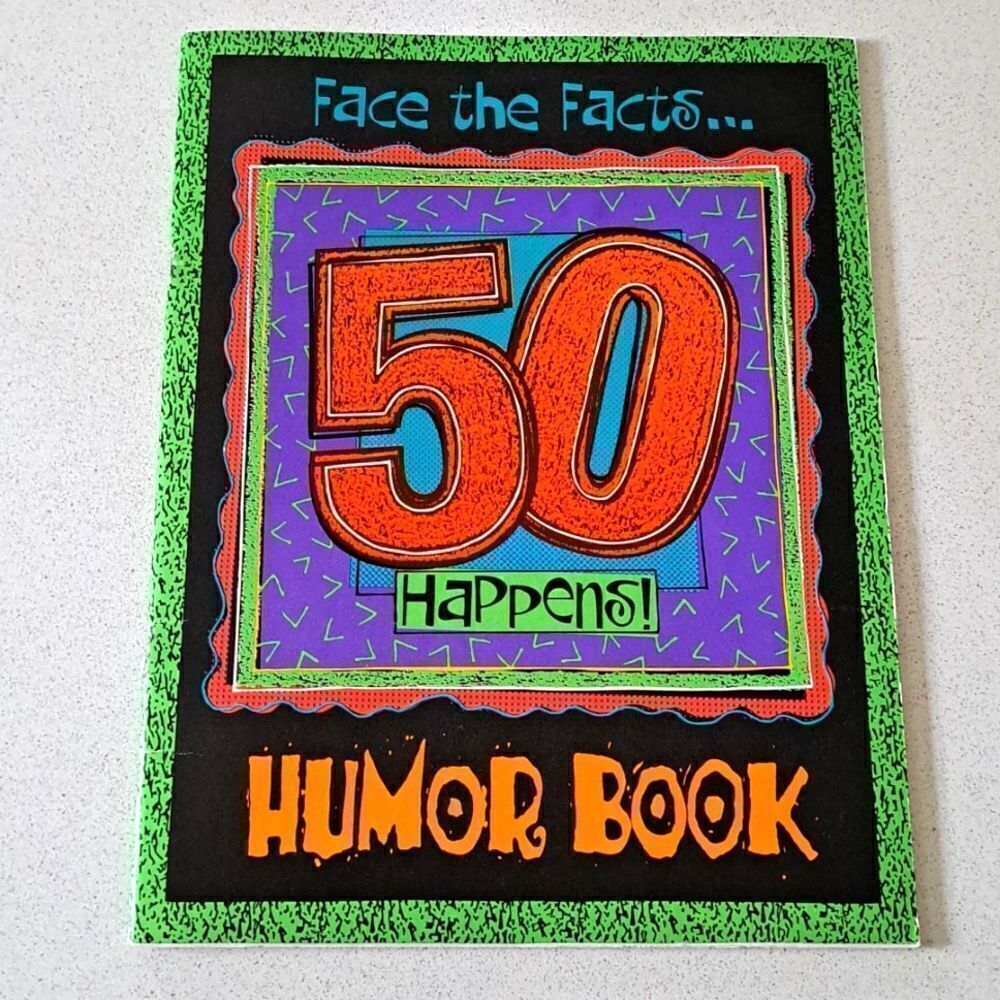 Birthday Book Card Vintage 1994 Face The Facts…50 Happens Humor Book Birthday